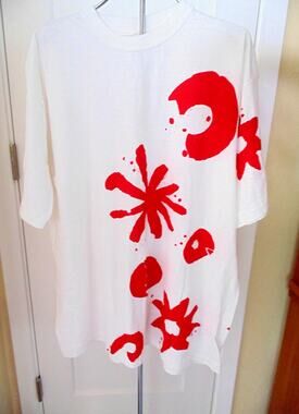 Vtg 80s Futaba Sakura Asterisk Red White XL Cotton T shirt Unisex Hip Hop New